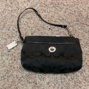 Black Coach wristlet